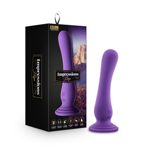 Impressions Ibiza Silicone Vibrating Dildo Plum