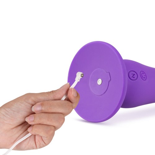 Impressions Ibiza Silicone Vibrating Dildo Plum