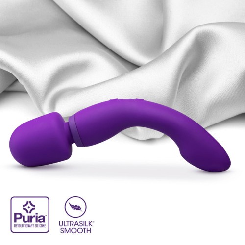 Vibrador Silicona Recargable Doble Punta G-Spot y Varita Wellness Dual Sense Púrpura