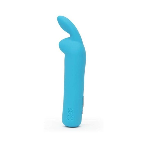 Happy Rabbit Rechargeable Bullet Vibrator With Ears Blue - Targeted Pleasure