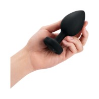 b-Vibe Plug Anal Vibrante Control Remoto Diamante Negro XXL