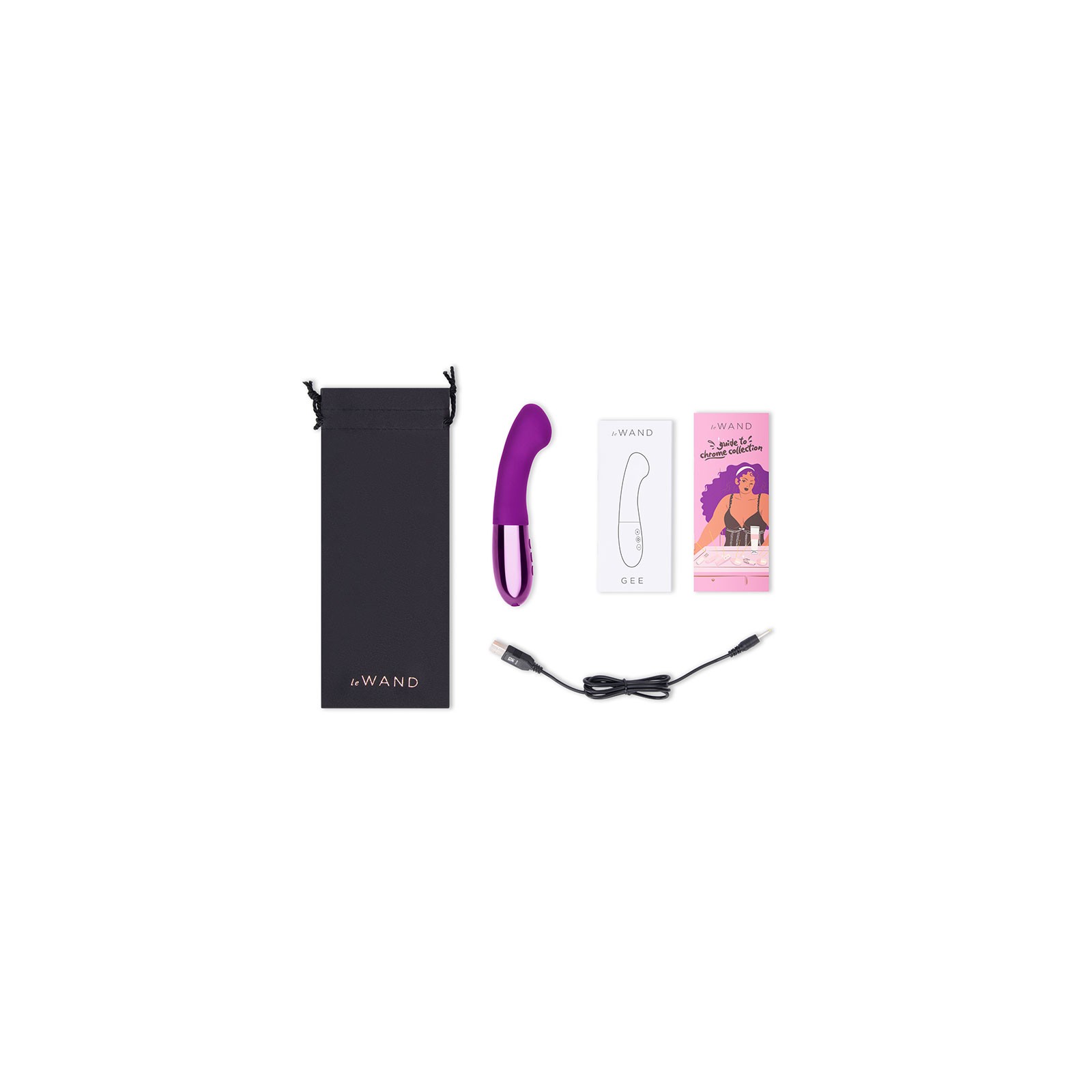 Le Wand Gee G-Spot Vibrator Dark Cherry