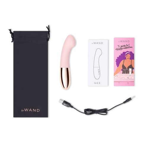 Le Wand Gee Rechargeable G-Spot Vibrator Rose Gold