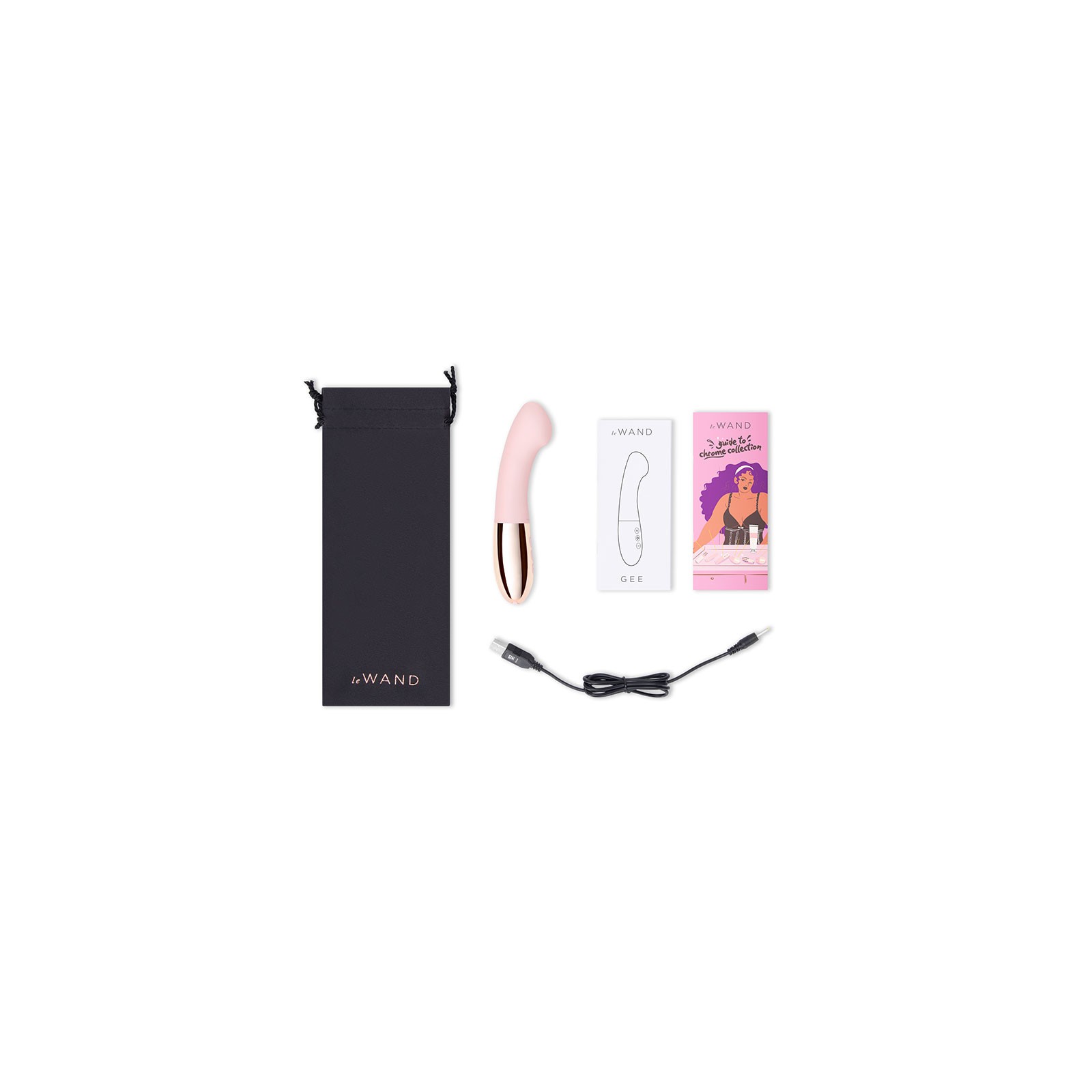 Le Wand Gee Rechargeable G-Spot Vibrator Rose Gold