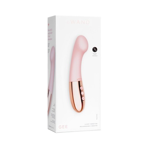 Le Wand Gee Rechargeable G-Spot Vibrator Rose Gold