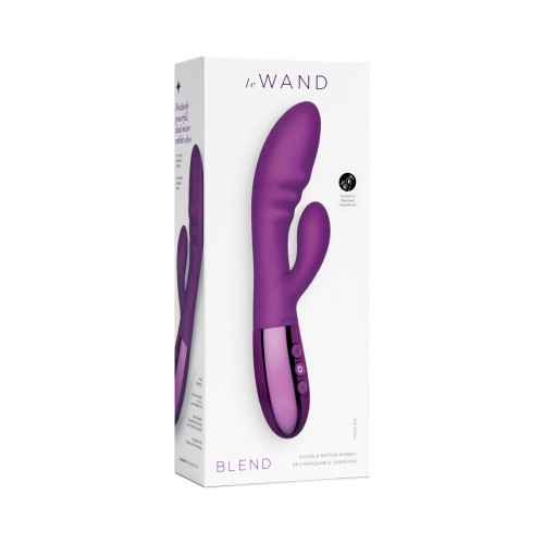 Le Wand Blend Rechargeable Rabbit Vibrator Dark Cherry Experience Pleasure