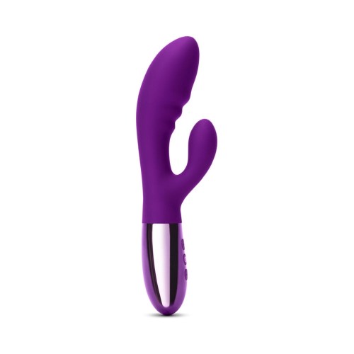 Le Wand Blend Rechargeable Rabbit Vibrator Dark Cherry Experience Pleasure