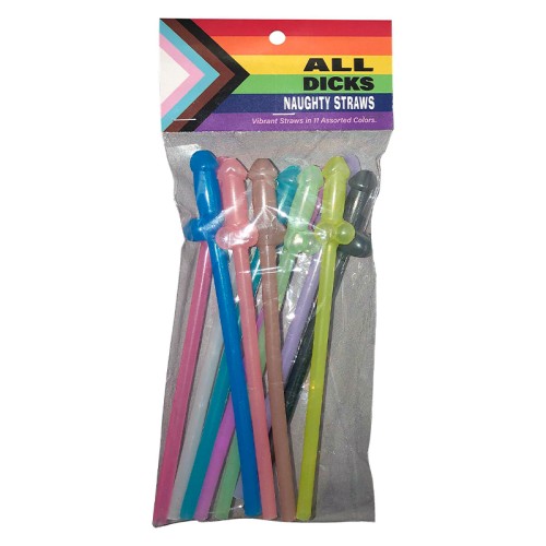 All Dicks Naughty Straws for Fun Parties