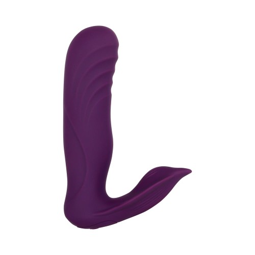 Velvet Hammer Dual Stimulator - Rechargeable Purple