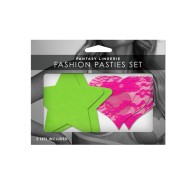 Fantasy Lingerie Neon Pasties 2-Pack