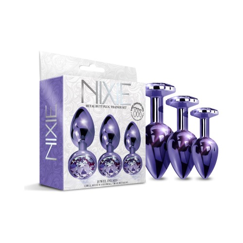 Nixie Purple Metallic Butt Plug Trainer Set | 3 Sizes