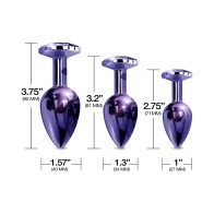 Nixie Purple Metallic Butt Plug Trainer Set | 3 Sizes