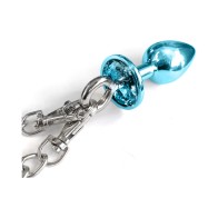 Nixie Metal Butt Plug and Furry Handcuffs Set for Bondage Fun