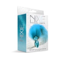 Nixie Metal Butt Plug with Ombre Tail for Wild Play