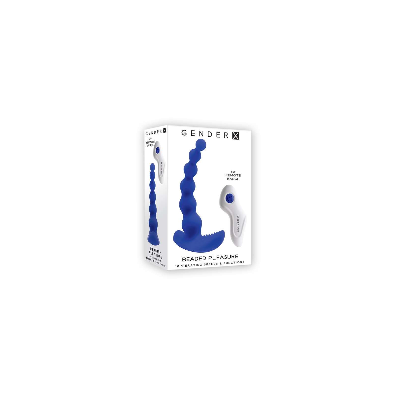 Vibrador de Placer con Perlas Gender X Azul