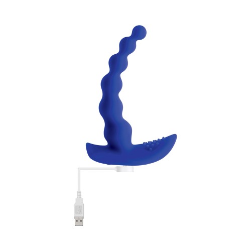 Vibrador de Placer con Perlas Gender X Azul