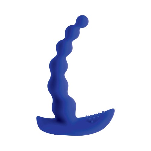 Gender X Beaded Pleasure Probe Vibrator Blue