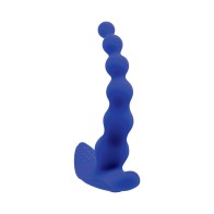 Gender X Beaded Pleasure Probe Vibrator Blue