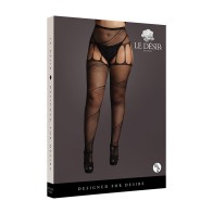 Le Desir Crotchless Pantyhose Queen Size