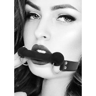 Ouch! Black & White Silicone Bit Gag for BDSM Lovers