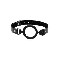 Ouch! Silicone Ring Gag with Leather Straps