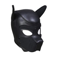 Ouch! Puppy Play Neoprene Puppy Hood Black