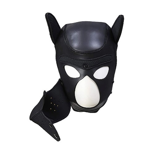 Ouch! Puppy Play Neoprene Puppy Hood Black