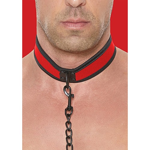 Ouch! Puppy Play Neoprene Collar With Leash