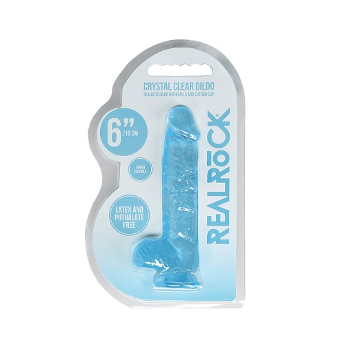 Dildo Realista Claro de RealRock con Bolas y Ventosa