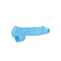 RealRock Crystal Clear Realistic Dildo with Balls