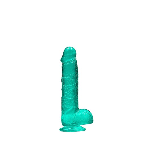 RealRock Crystal Clear Dildo with Balls