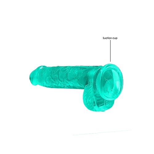 Dildo Crystal Clear RealRock con Testículos