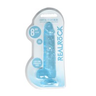 Dildo Realista Crystal Clear de 8 Pulgadas con Ventosa