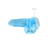 Crystal Clear 8-Inch Realistic Suction Cup Dildo