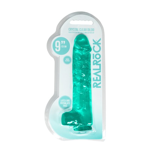 RealRock Crystal Clear Realistic Dildo with Balls