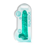 RealRock Crystal Clear Realistic Dildo with Balls