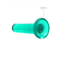 RealRock Crystal Clear Dildo with Suction Cup Turquoise