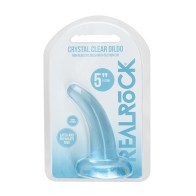 Dildo Transparente RealRock para Juego Versátil