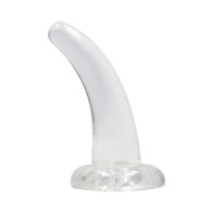 Dildo Curvado Crystal Clear para Placer Máximo