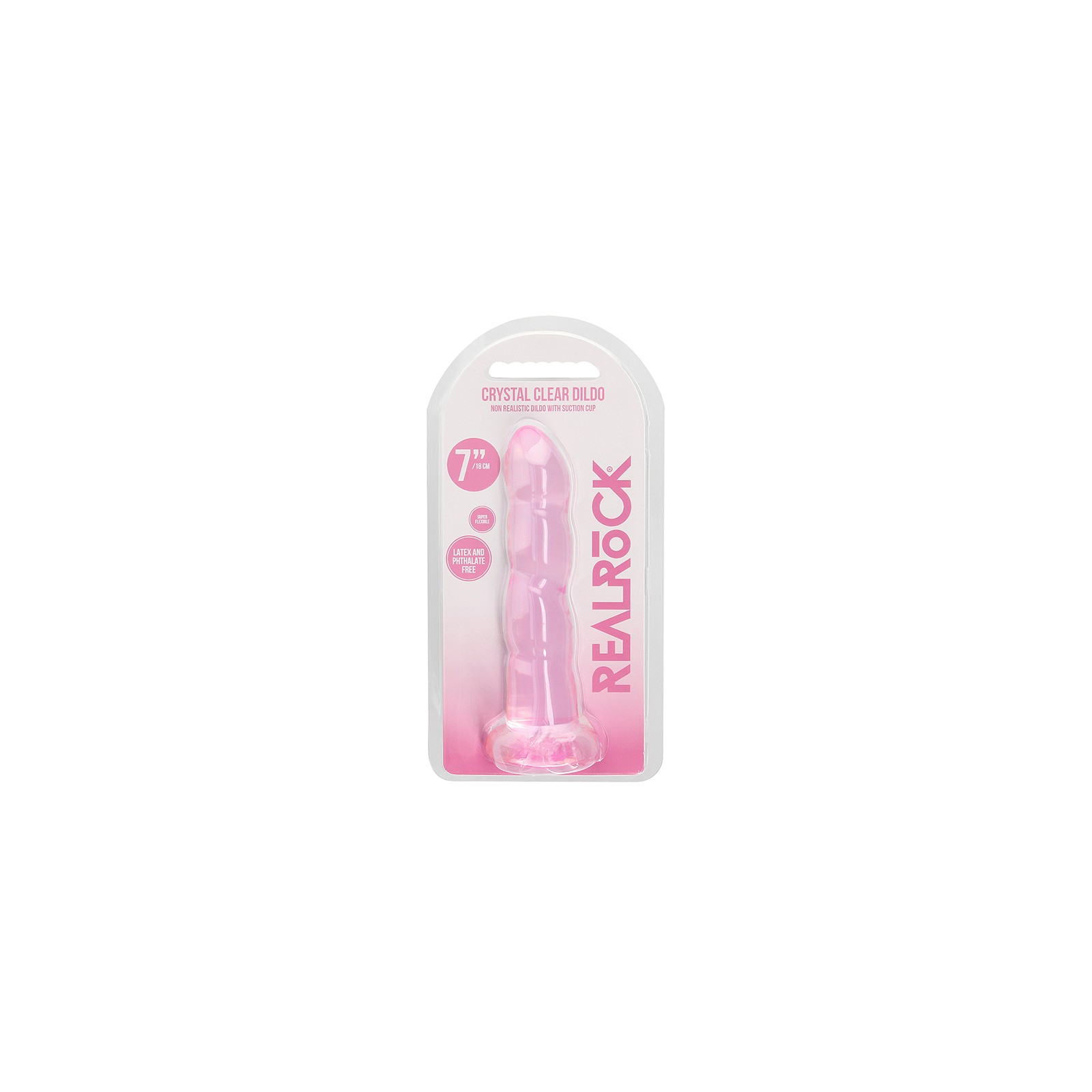 Dildo RealRock Crystal Clear con Ventosa