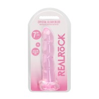 RealRock Crystal Clear Dildo with Suction Cup