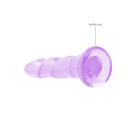 RealRock Crystal Clear 7 in. Twisted Dildo Purple