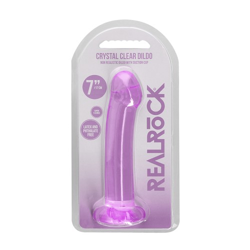 RealRock Crystal Clear Dildo with Suction for Versatile Use