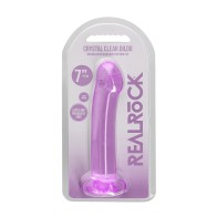 Dildo Transparente RealRock con Ventosa para Uso Versátil