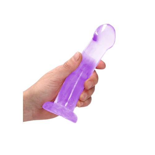 Dildo Transparente RealRock con Ventosa para Uso Versátil