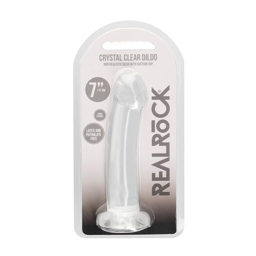 RealRock Crystal Clear Dildo with Suction Cup for Pleasure