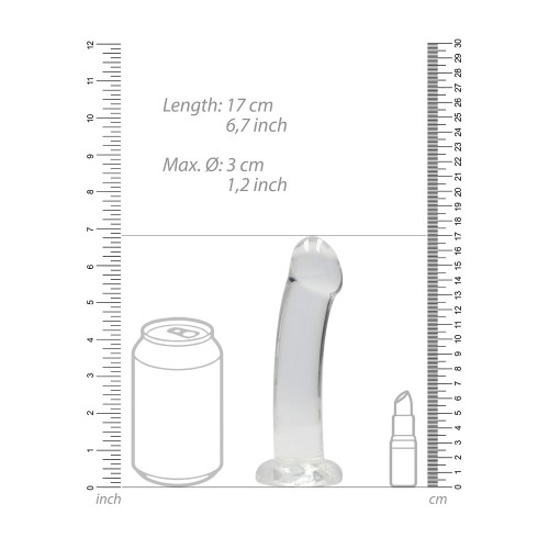 RealRock Crystal Clear Dildo with Suction Cup for Pleasure