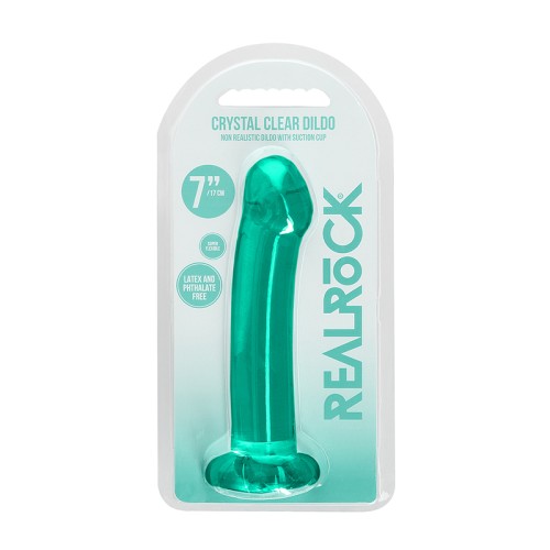 Dildo No Realista Crystal Clear RealRock - Placer Máximo