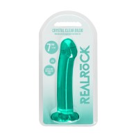 Dildo No Realista Crystal Clear RealRock - Placer Máximo