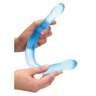 Dildo Doble RealRock Cristal Claro para Satisfacción Máxima